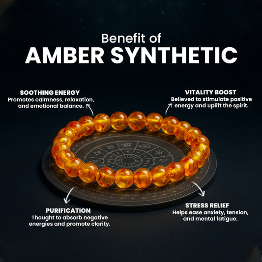 Amber Synthetic Bracelet