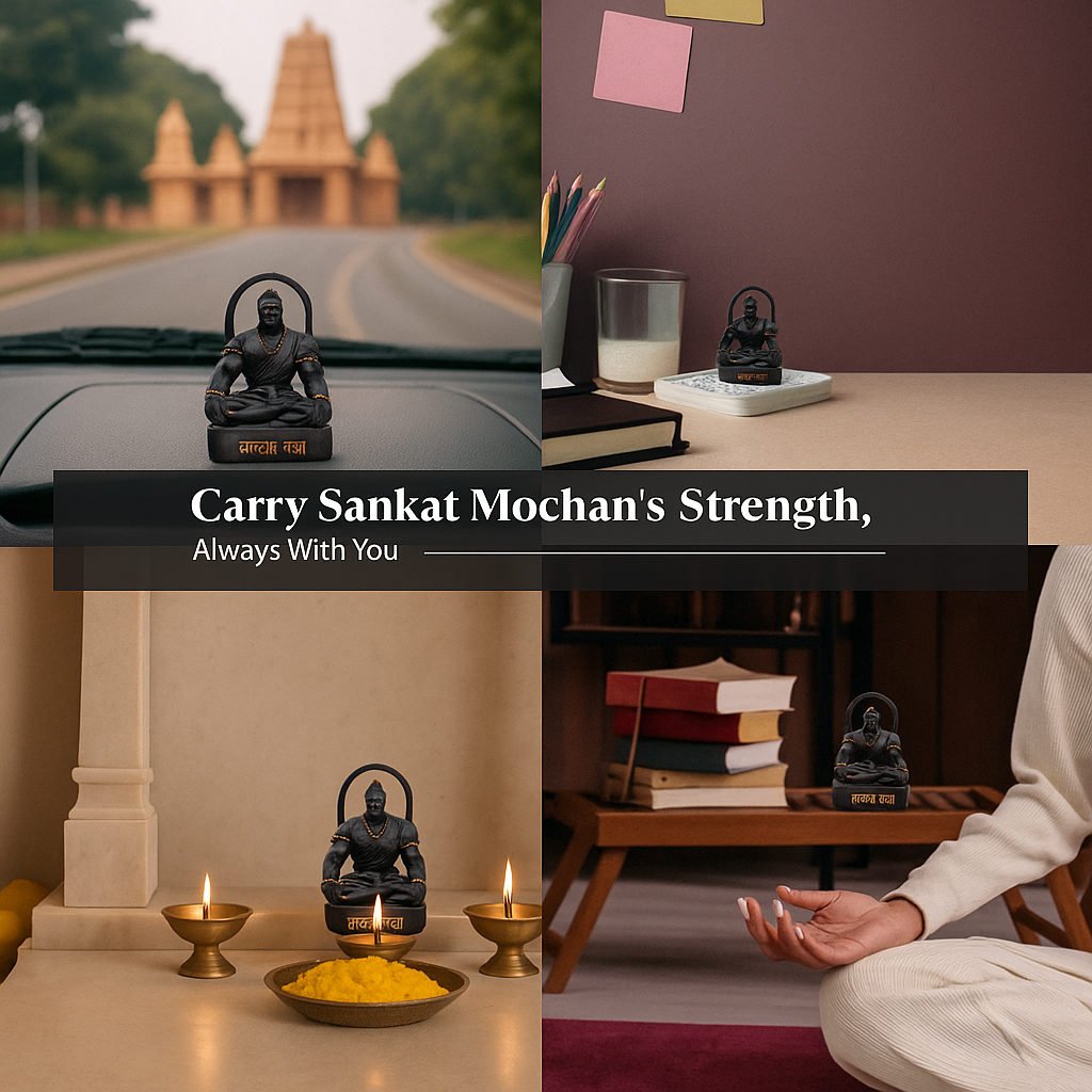 Sankat Mochan Hanuman Murti in Meditative Pose