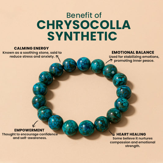 Chrysocolla Synthetic Bracelet