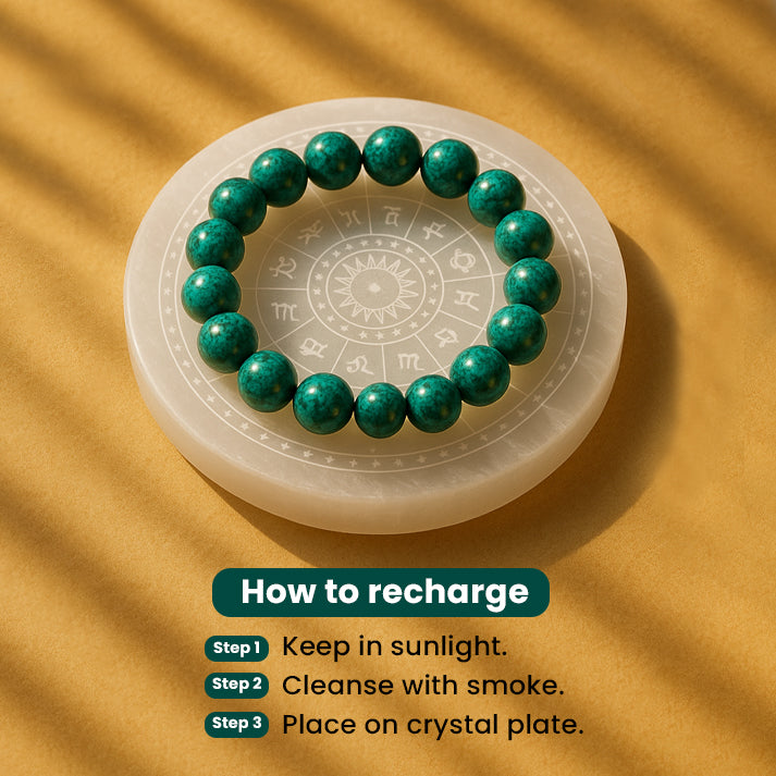 Chrysocolla Synthetic Bracelet