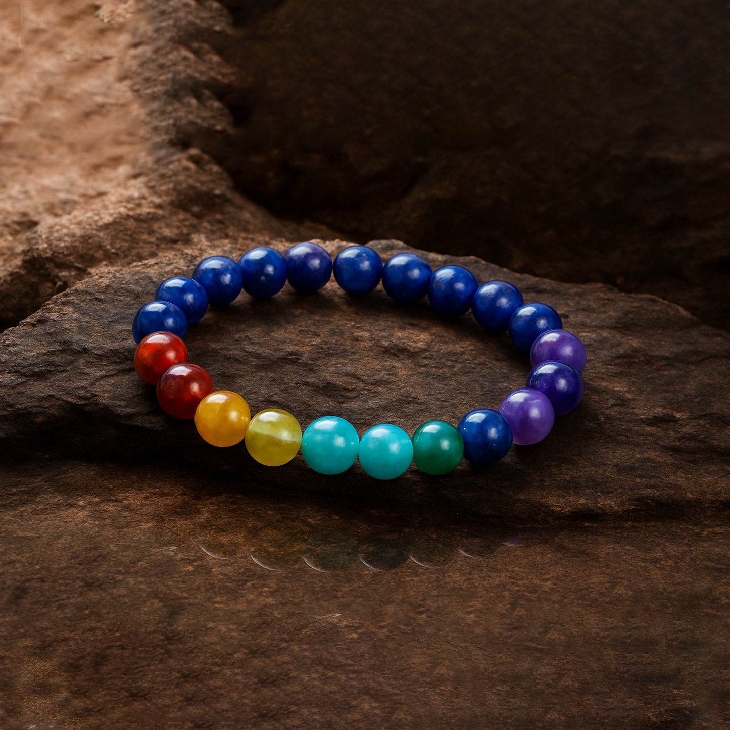 Lapis 7 Chakra Bracelet