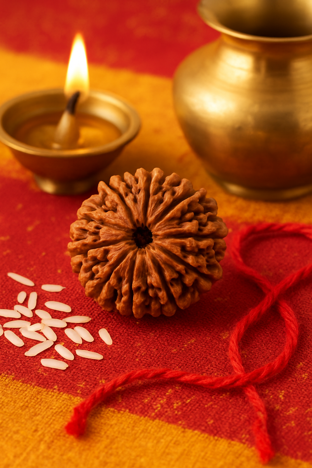 AstroDivine Hanuman Bead (Natural 11 Mukhi Rudraksha)