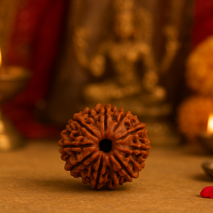 AstroMagnet Indra-Kama Bead (Natural 13 Mukhi Rudraksha)