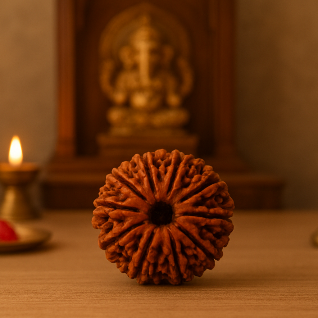 AstroMagnet Indra-Kama Bead (Natural 13 Mukhi Rudraksha)
