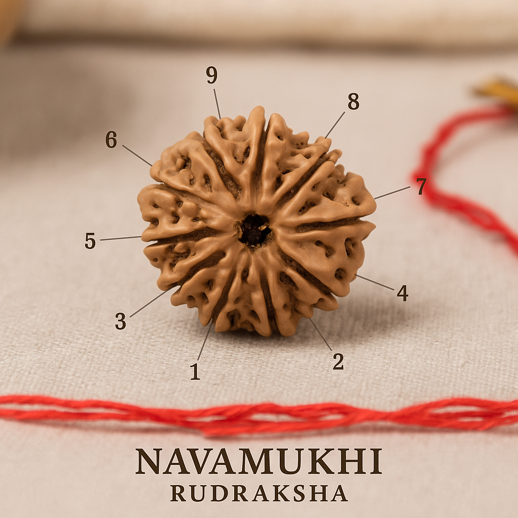 9 Mukhi Rudraksha – Power of Durga, Strength Within
