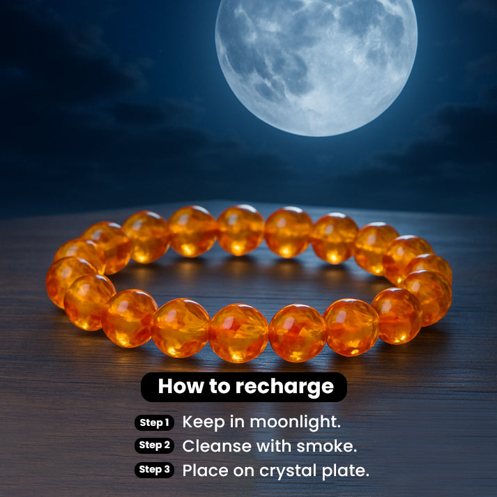 Amber Synthetic Bracelet