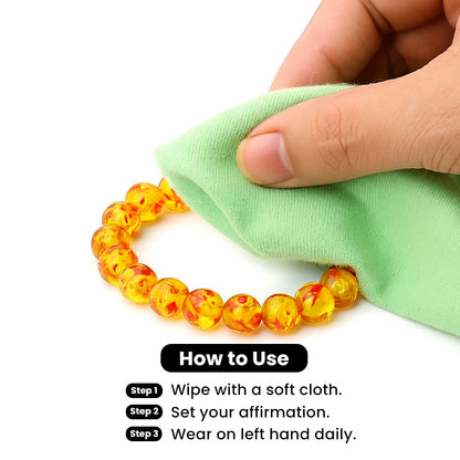 Amber Synthetic Bracelet