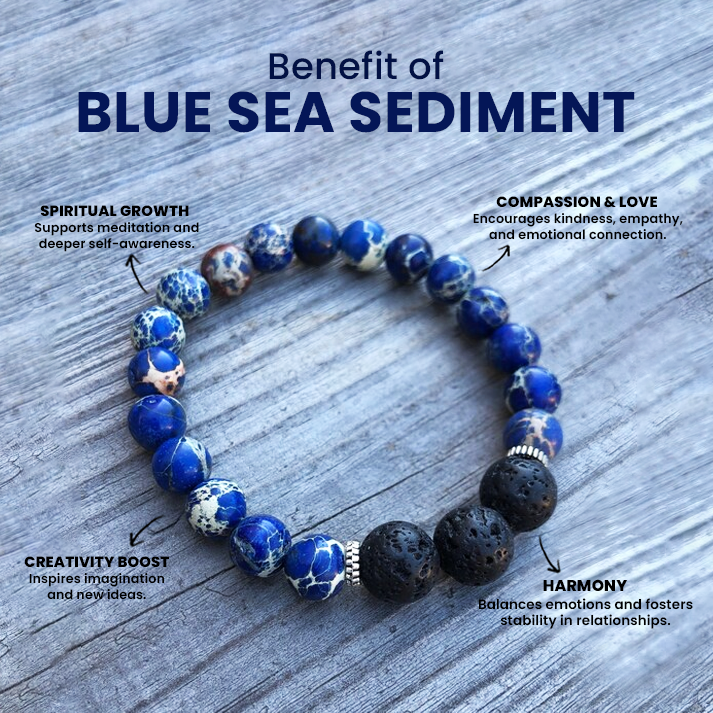 Blue Sea Sediment Bracelet