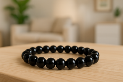 Black Obsidian Crystal Bracelet