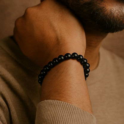 Black Obsidian Crystal Bracelet