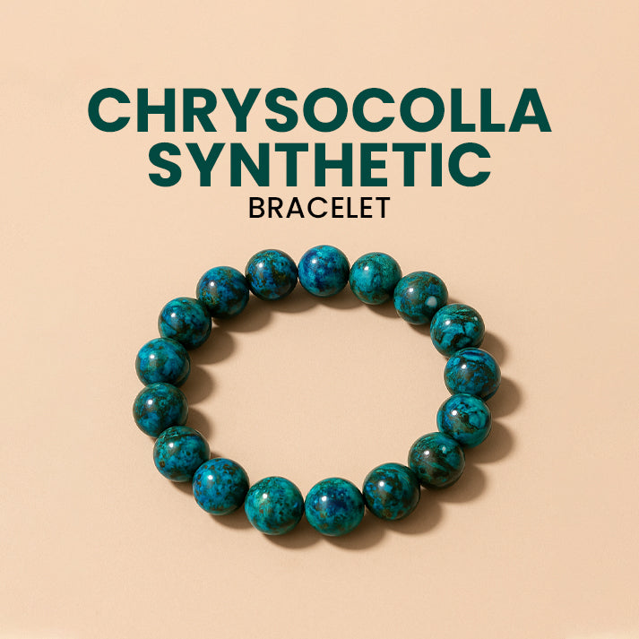 Chrysocolla Synthetic Bracelet