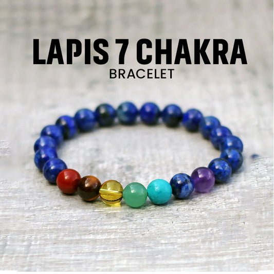 Lapis 7 Chakra Bracelet
