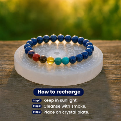 Lapis 7 Chakra Bracelet