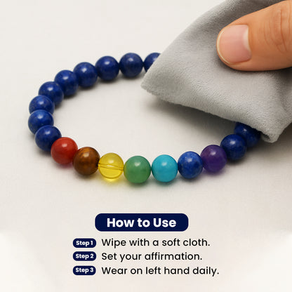 Lapis 7 Chakra Bracelet
