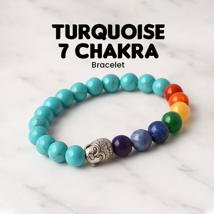 Turquoise 7 Chakra Bracelet
