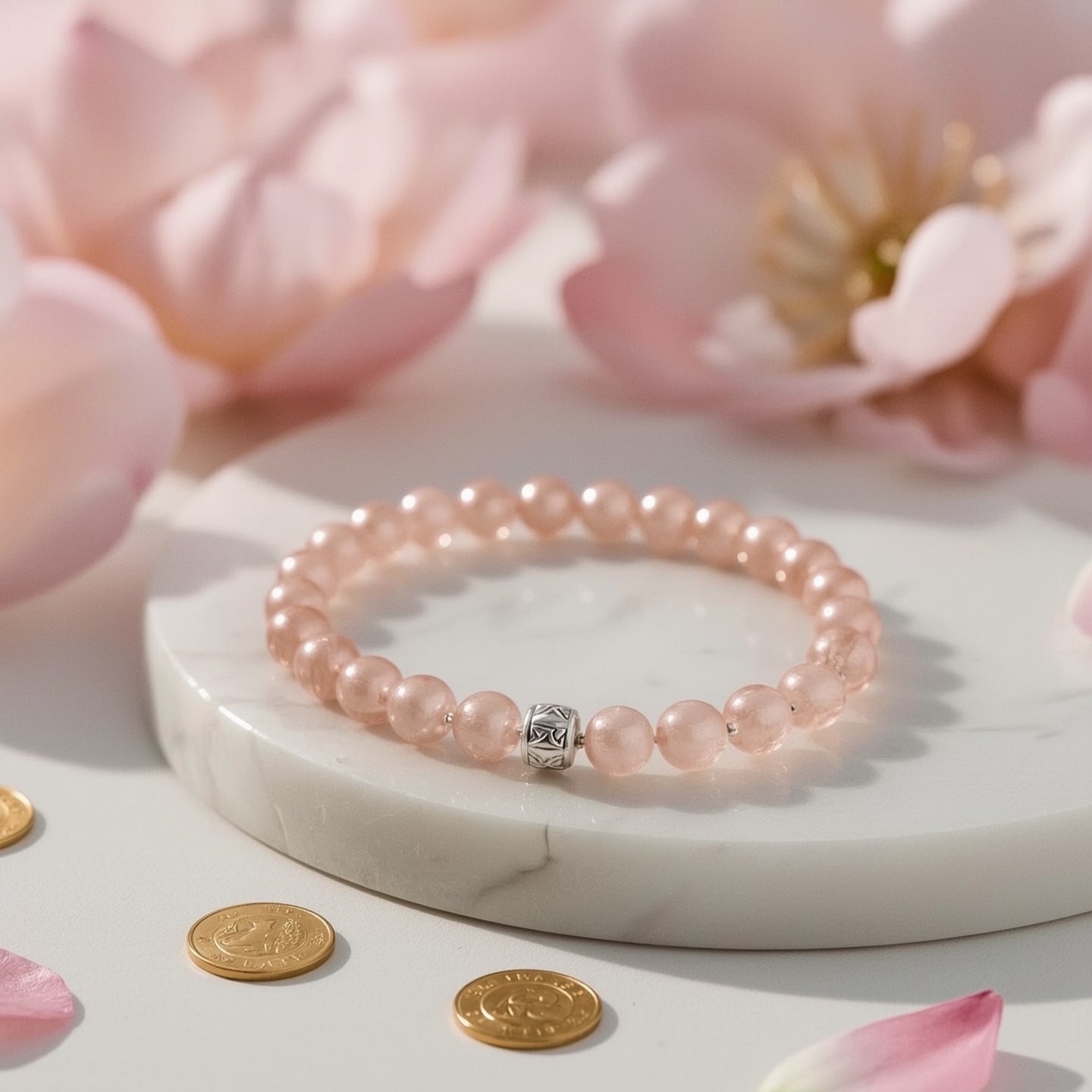 Natural Rose Quartz Bracelet
