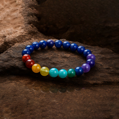 Lapis 7 Chakra Bracelet